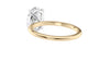 Oval Solitaire Slim Band Diamond Engagement Ring