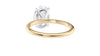 Oval Solitaire Slim Band Diamond Engagement Ring