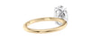 Oval Solitaire Slim Band Diamond Engagement Ring