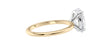 Oval Solitaire Slim Band Diamond Engagement Ring