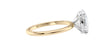 Oval Solitaire Slim Band Diamond Engagement Ring