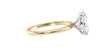 Oval Solitaire Slim Band Diamond Engagement Ring