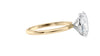 Oval Solitaire Slim Band Diamond Engagement Ring