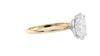 Oval Solitaire Slim Band Diamond Engagement Ring