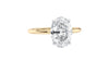 Oval Solitaire Slim Band Diamond Engagement Ring