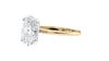 Oval Solitaire Slim Band Diamond Engagement Ring