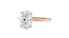 Oval Solitaire Slim Band Diamond Engagement Ring