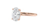 Oval Solitaire Slim Band Diamond Engagement Ring