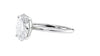 Oval Solitaire Slim Band Diamond Engagement Ring