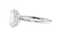 Oval Solitaire Slim Band Diamond Engagement Ring
