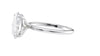 Oval Solitaire Slim Band Diamond Engagement Ring