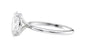 Oval Solitaire Slim Band Diamond Engagement Ring