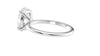 Oval Solitaire Slim Band Diamond Engagement Ring