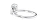 Oval Solitaire Slim Band Diamond Engagement Ring
