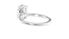 Oval Solitaire Slim Band Diamond Engagement Ring