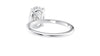 Oval Solitaire Slim Band Diamond Engagement Ring