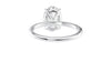 Oval Solitaire Slim Band Diamond Engagement Ring
