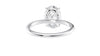 Oval Solitaire Slim Band Diamond Engagement Ring