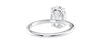 Oval Solitaire Slim Band Diamond Engagement Ring