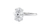 Oval Solitaire Slim Band Diamond Engagement Ring