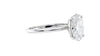 Oval Solitaire Slim Band Diamond Engagement Ring