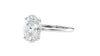 Oval Solitaire Slim Band Diamond Engagement Ring