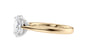 Oval Solitaire Tapered Band Diamond Engagement Ring