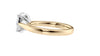 Oval Solitaire Tapered Band Diamond Engagement Ring