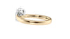 Oval Solitaire Tapered Band Diamond Engagement Ring