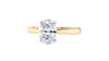 Oval Solitaire Tapered Band Diamond Engagement Ring