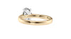 Oval Solitaire Tapered Band Diamond Engagement Ring