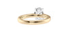 Oval Solitaire Tapered Band Diamond Engagement Ring