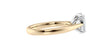 Oval Solitaire Tapered Band Diamond Engagement Ring