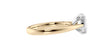 Oval Solitaire Tapered Band Diamond Engagement Ring