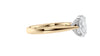 Oval Solitaire Tapered Band Diamond Engagement Ring