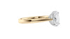 Oval Solitaire Tapered Band Diamond Engagement Ring