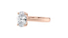 Oval Solitaire Tapered Band Diamond Engagement Ring