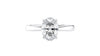 Oval Solitaire Tapered Band Diamond Engagement Ring