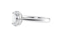 Oval Solitaire Tapered Band Diamond Engagement Ring