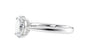 Oval Solitaire Tapered Band Diamond Engagement Ring