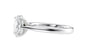 Oval Solitaire Tapered Band Diamond Engagement Ring