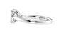 Oval Solitaire Tapered Band Diamond Engagement Ring