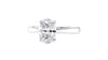 Oval Solitaire Tapered Band Diamond Engagement Ring