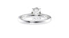 Oval Solitaire Tapered Band Diamond Engagement Ring