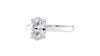 Oval Solitaire Tapered Band Diamond Engagement Ring