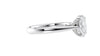 Oval Solitaire Tapered Band Diamond Engagement Ring