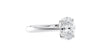 Oval Solitaire Tapered Band Diamond Engagement Ring