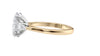 Oval & Pear 3 Stone Diamond Engagement Ring