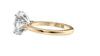 Oval & Pear 3 Stone Diamond Engagement Ring