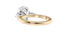 Oval & Pear 3 Stone Diamond Engagement Ring